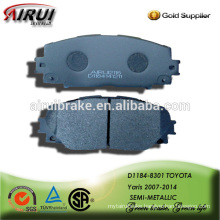 Toyota Yaris 2007-2014 Car brake pad d1184